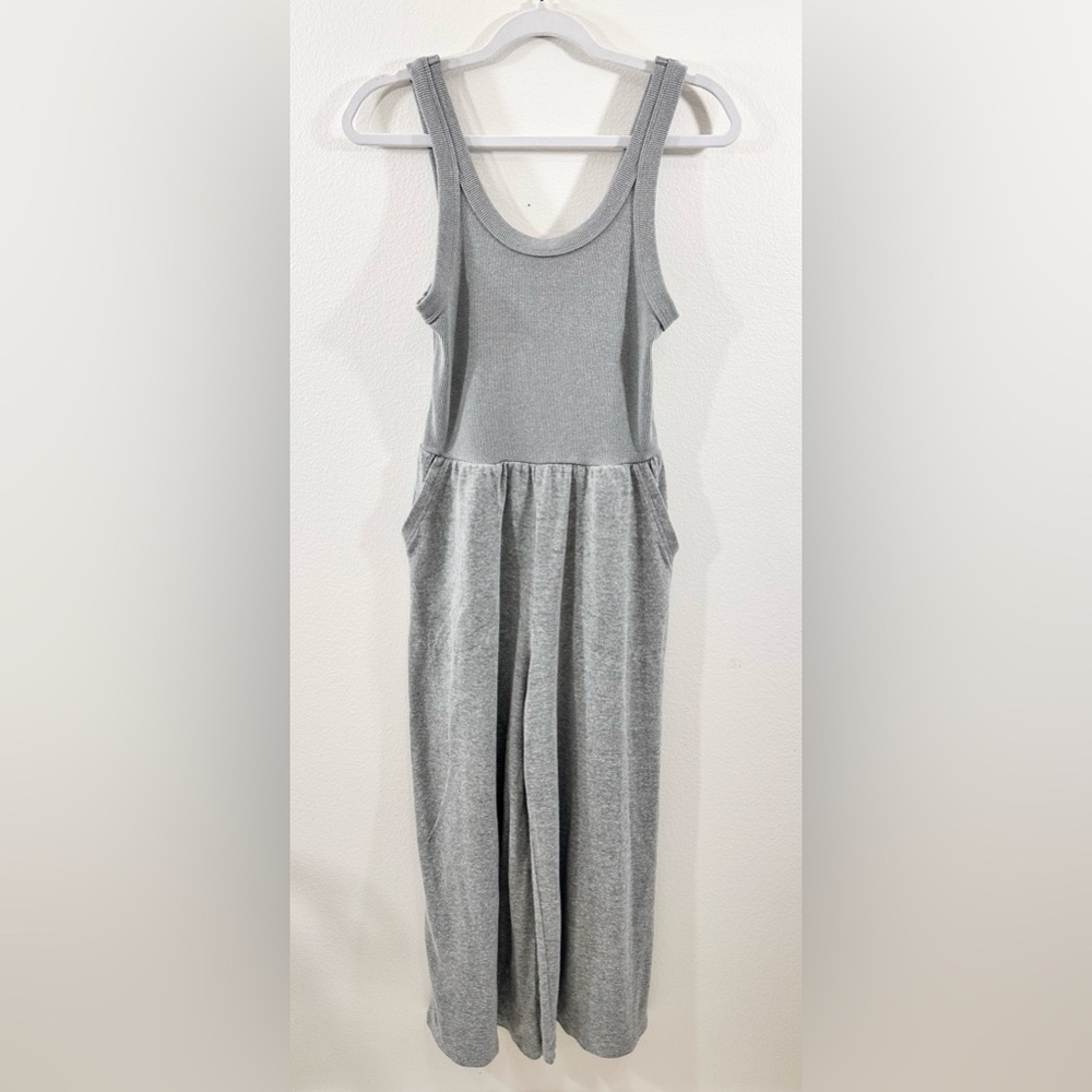 prAna Cozy Up Bayjour Jumpsuit Size Small Gray Hemp Blend